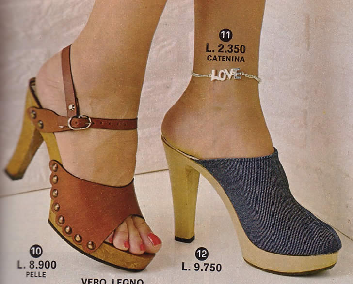 70s clogs heels